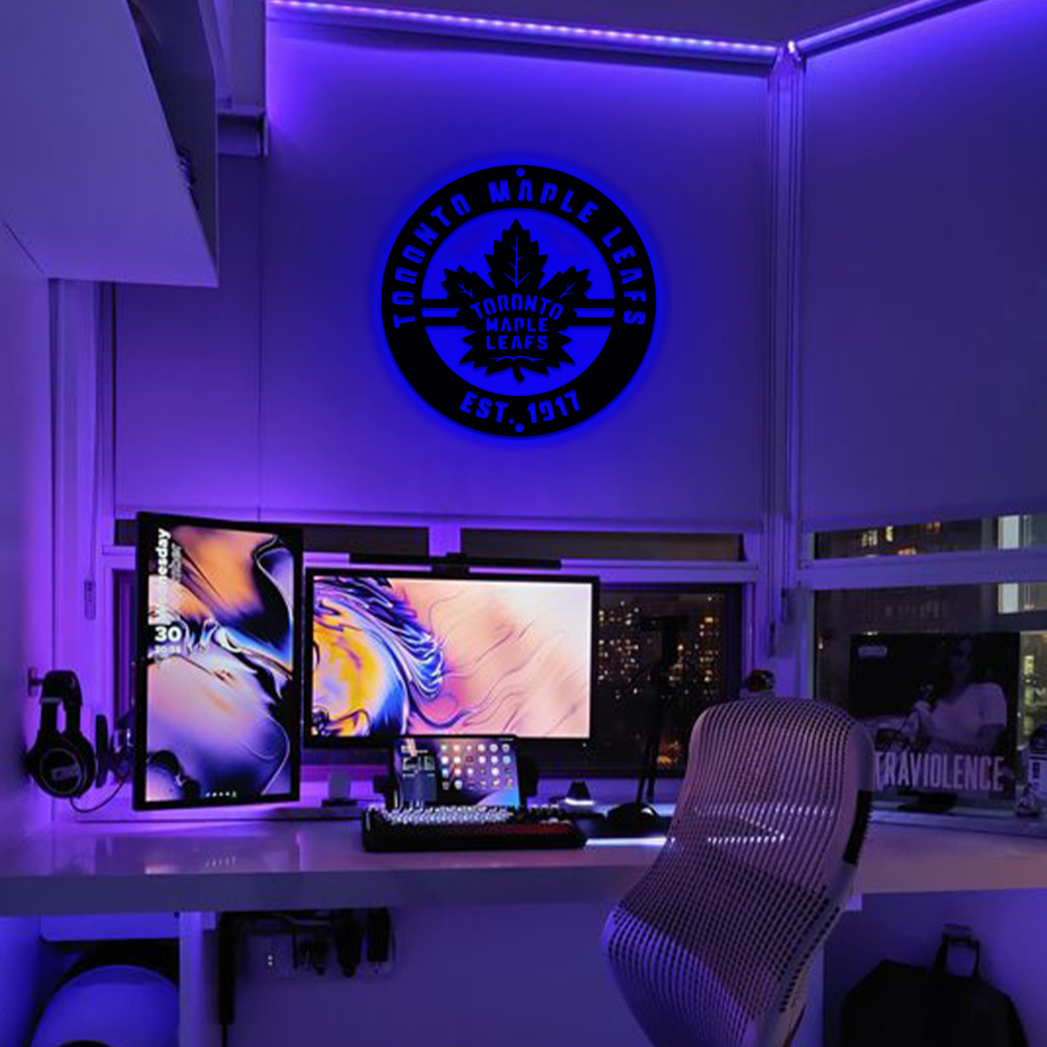 Ice Hockey Toronto Maple Leafs Metal Sign