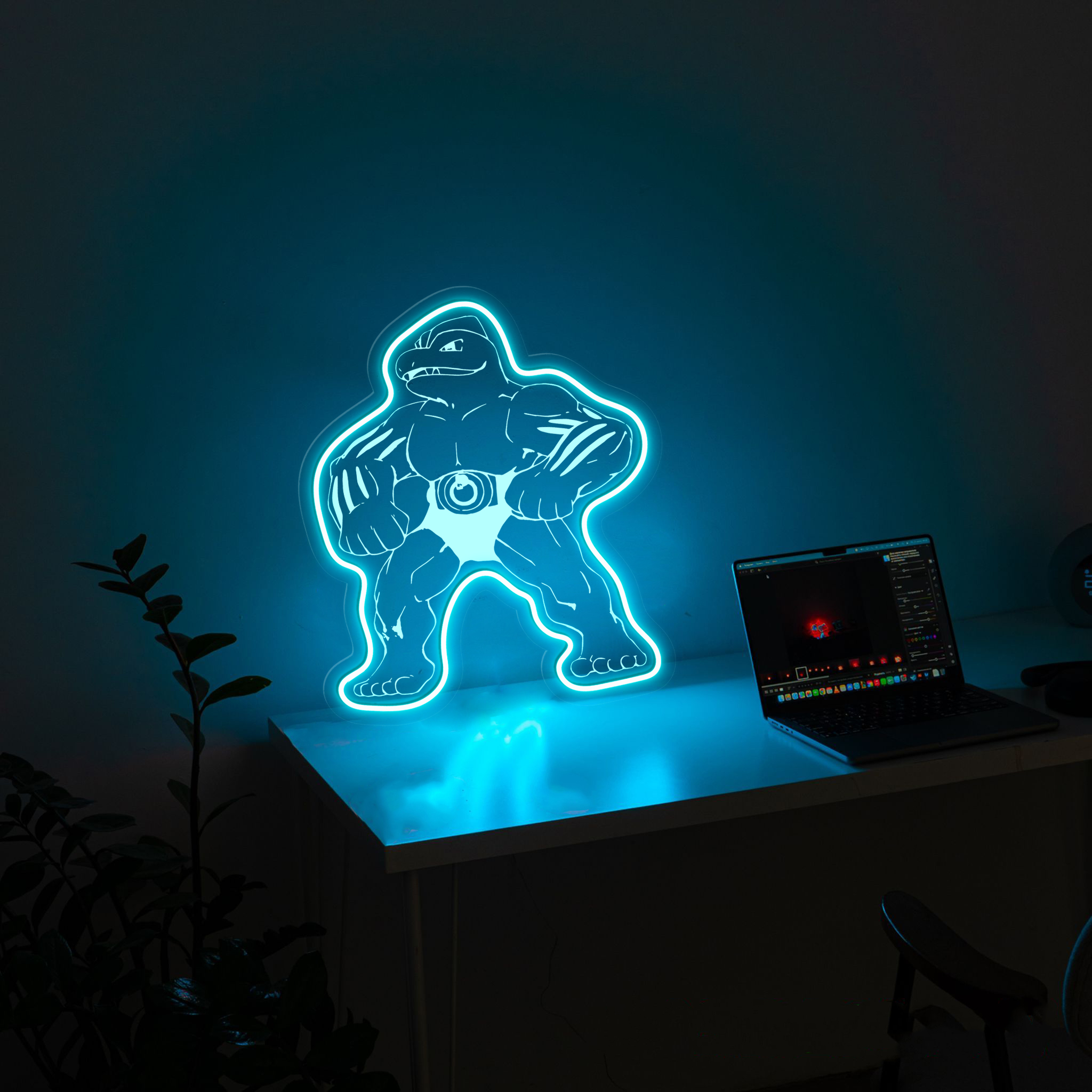 Machoke Pokemon Laser Signs