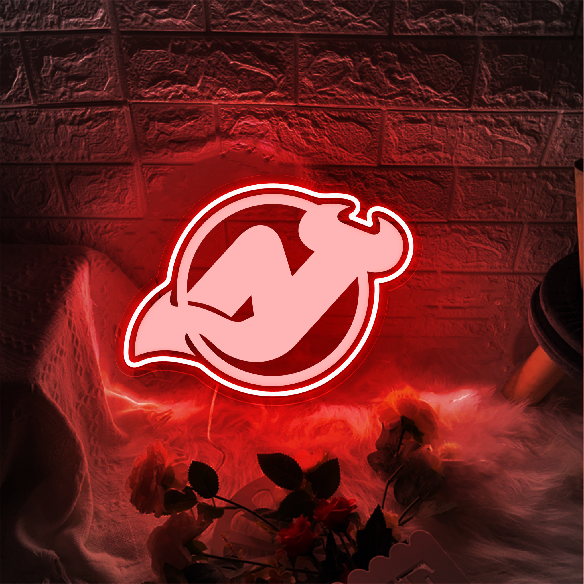 New Jersey Devils Ice Hockey Laser Signs