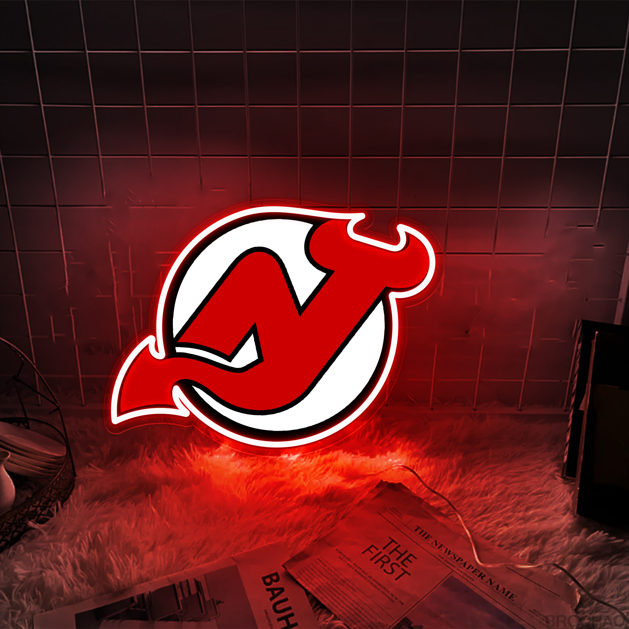 New Jersey Devils Ice Hockey UV Signs