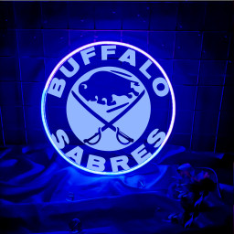 Ice Hockey Buffalo Sabres Laser Sign Wall Decor