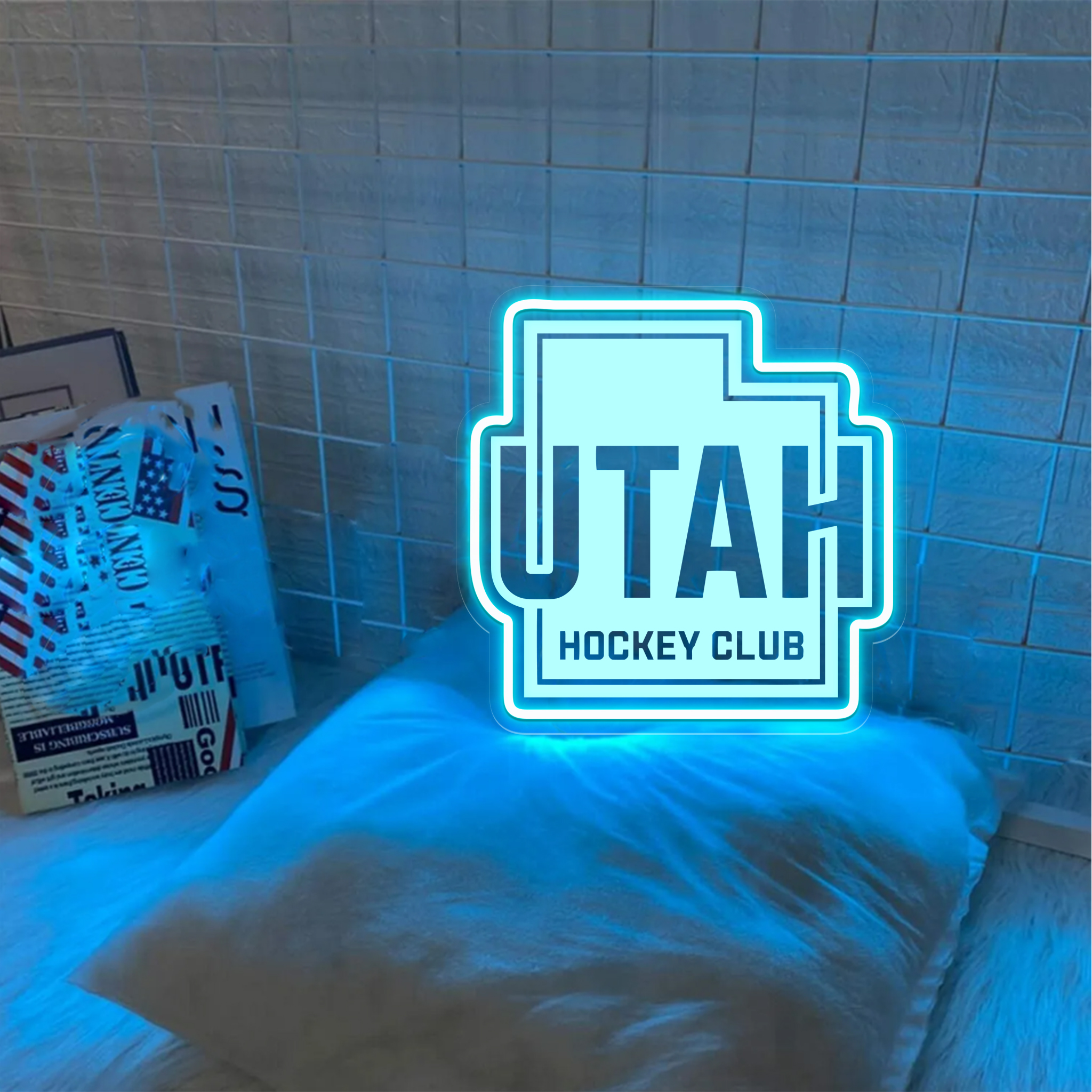 Ice Hockey Utah Hockey Club Laser Sign