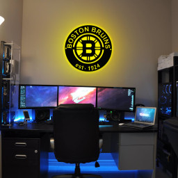 Ice Hockey Boston Bruins Metal Sign Wall Decor