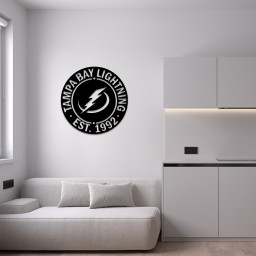 Tampa Bay Lightning Ice Hockey Metal Sign