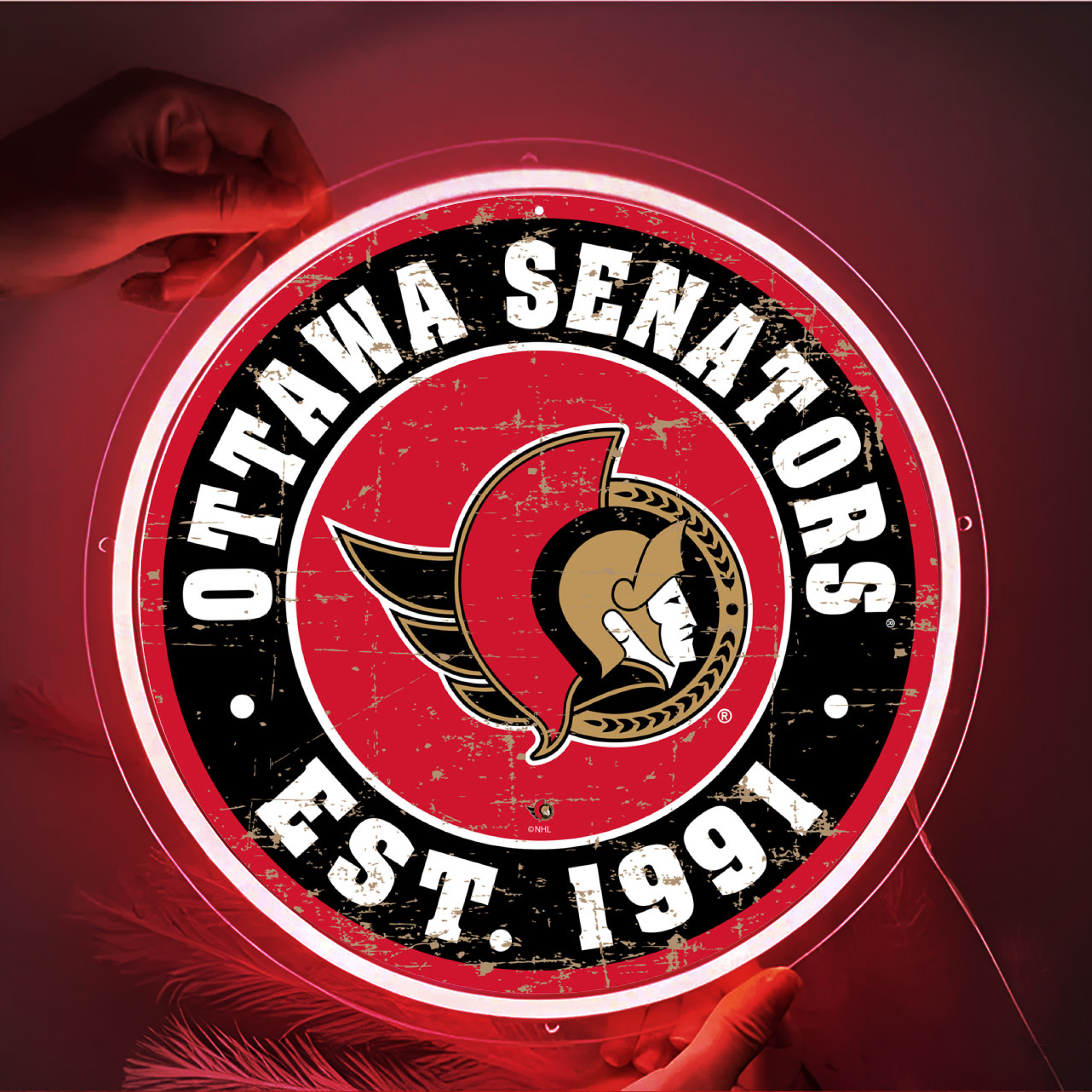 Ice Hockey Ottawa Senators UV Sign