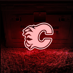 Calgary Flames Ice Hockey Laser Signs