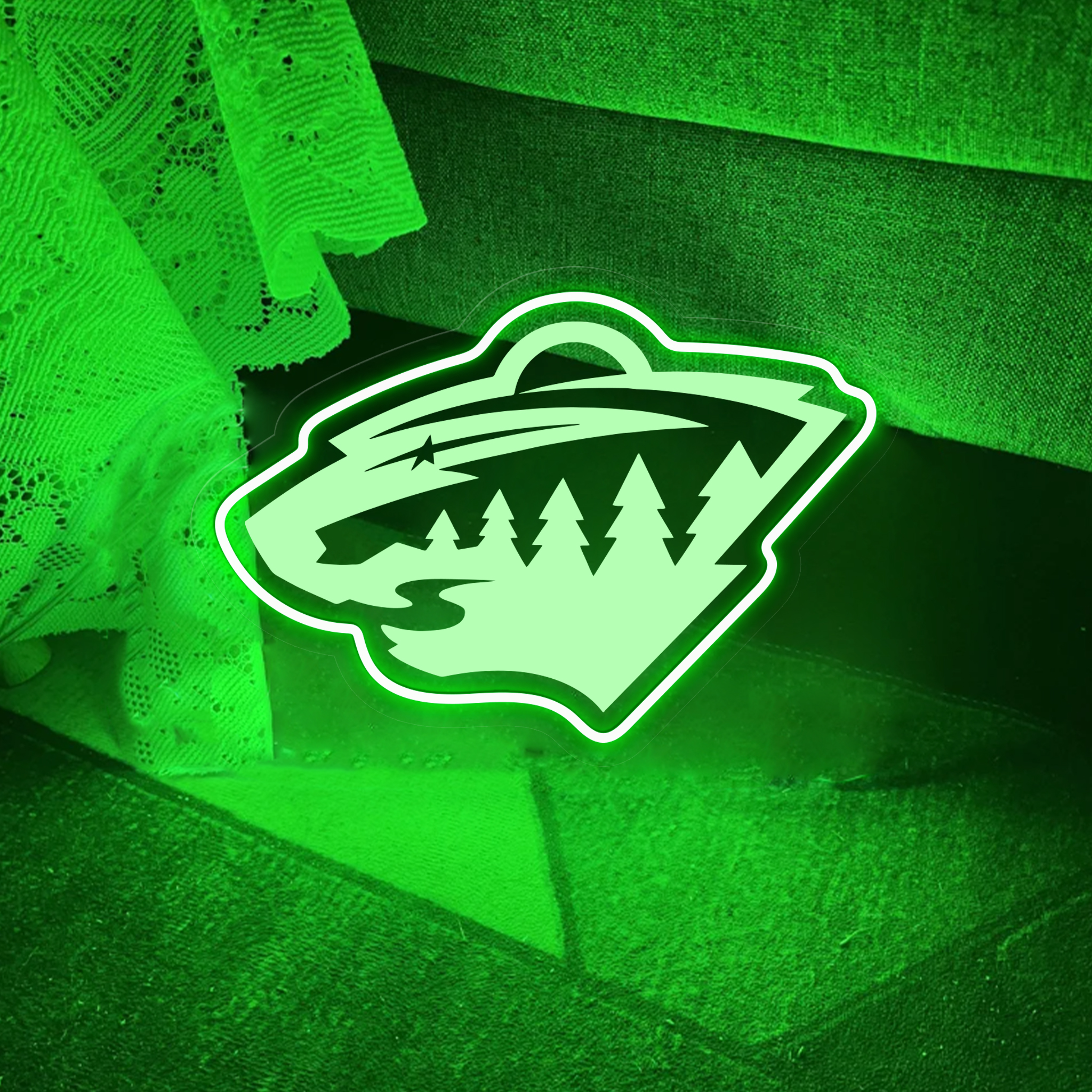 Ice Hockey Minnesota Wild Laser Signs
