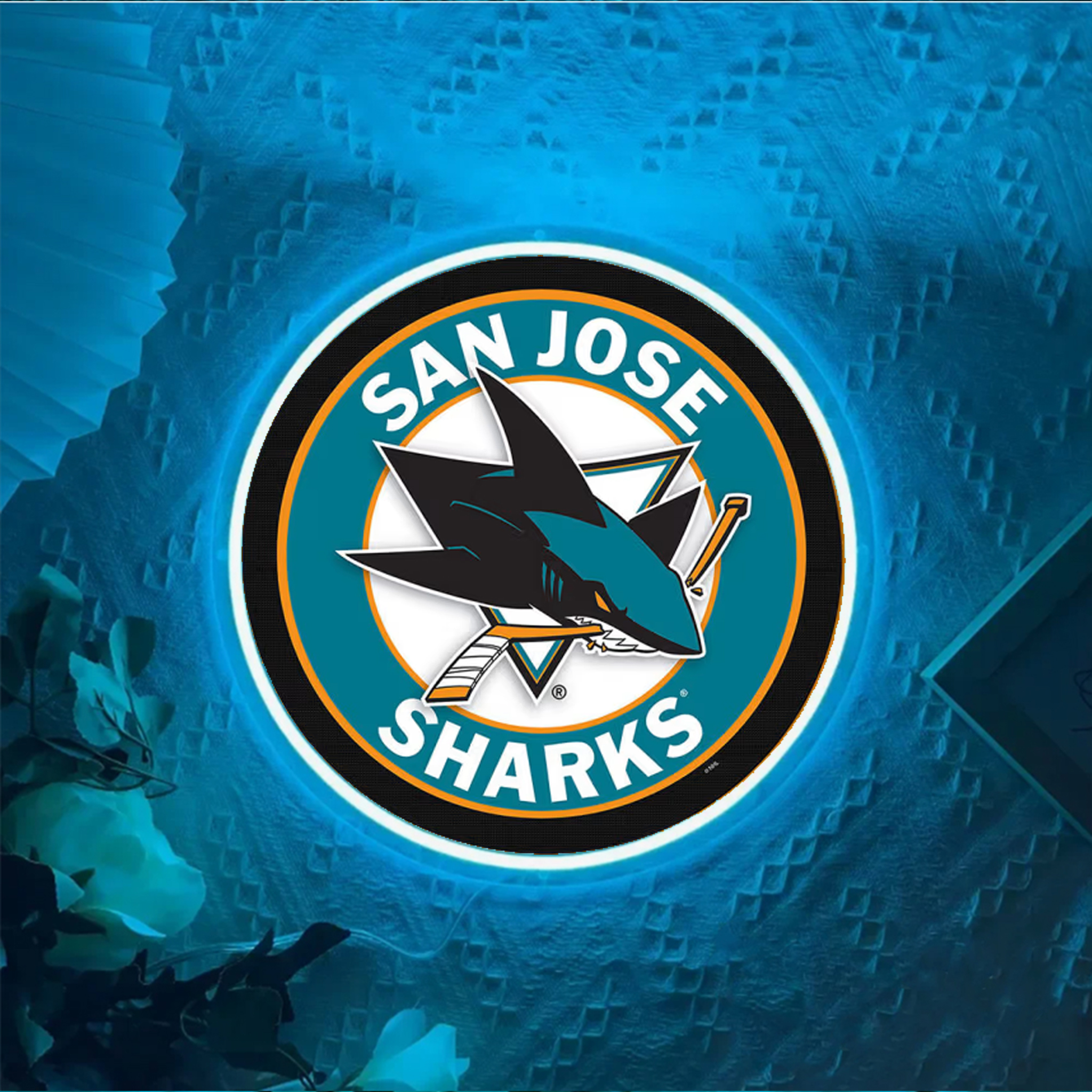 San Jose Sharks Ice Hockey UV Signs