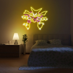 Alakazam Pokemon Neon Signs
