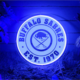 Buffalo Sabres Ice Hockey Laser Sign Wall Decor