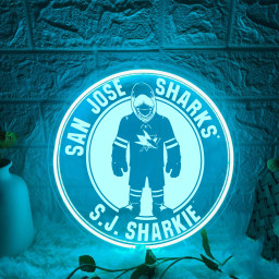 San Jose Sharks Ice Hockey Laser Signs Wall Decor