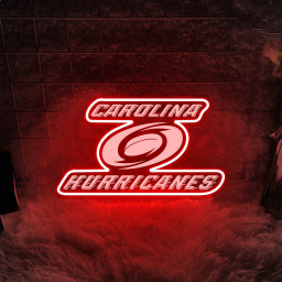 Carolina Hurricanes Ice Hockey Laser Signs Wall Decor