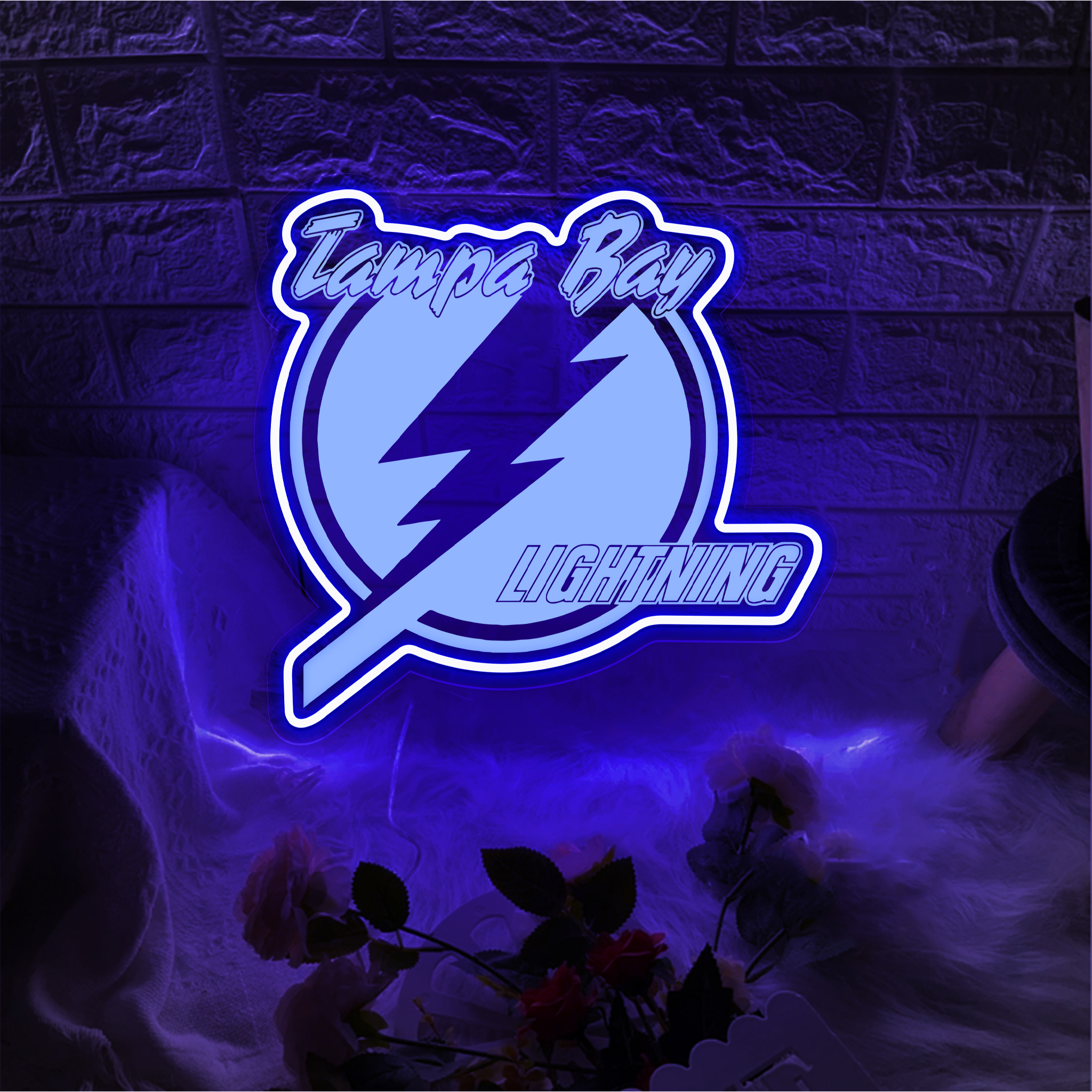 Ice Hockey Tampa Bay Lightning Laser Signs Wall Decor