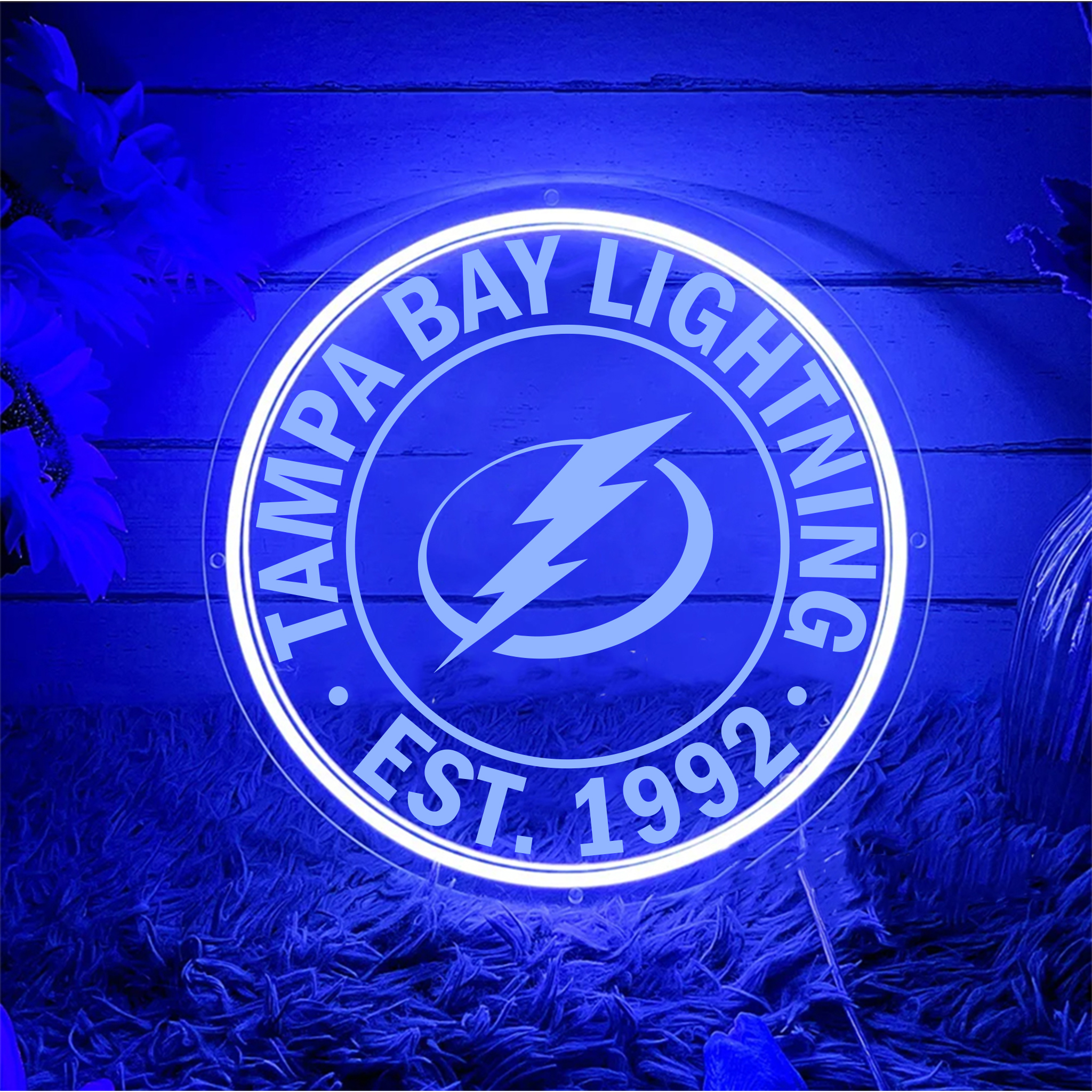 Tampa Bay Lightning Ice Hockey Laser Sign