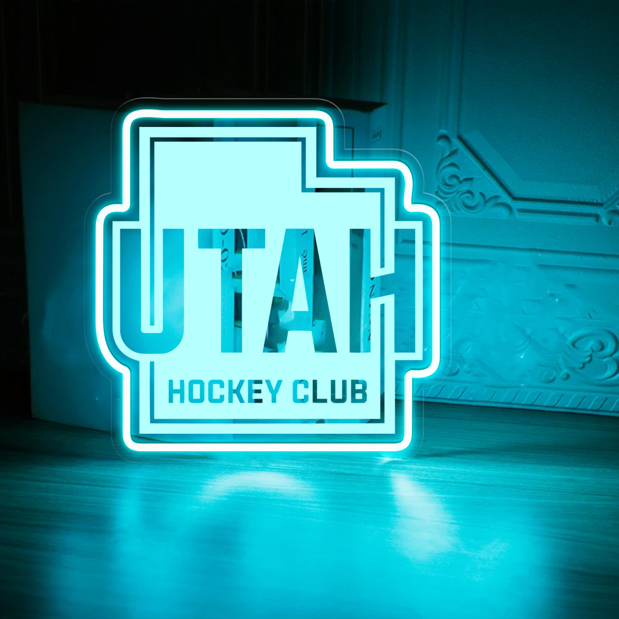 Ice Hockey Utah Hockey Club Laser Sign