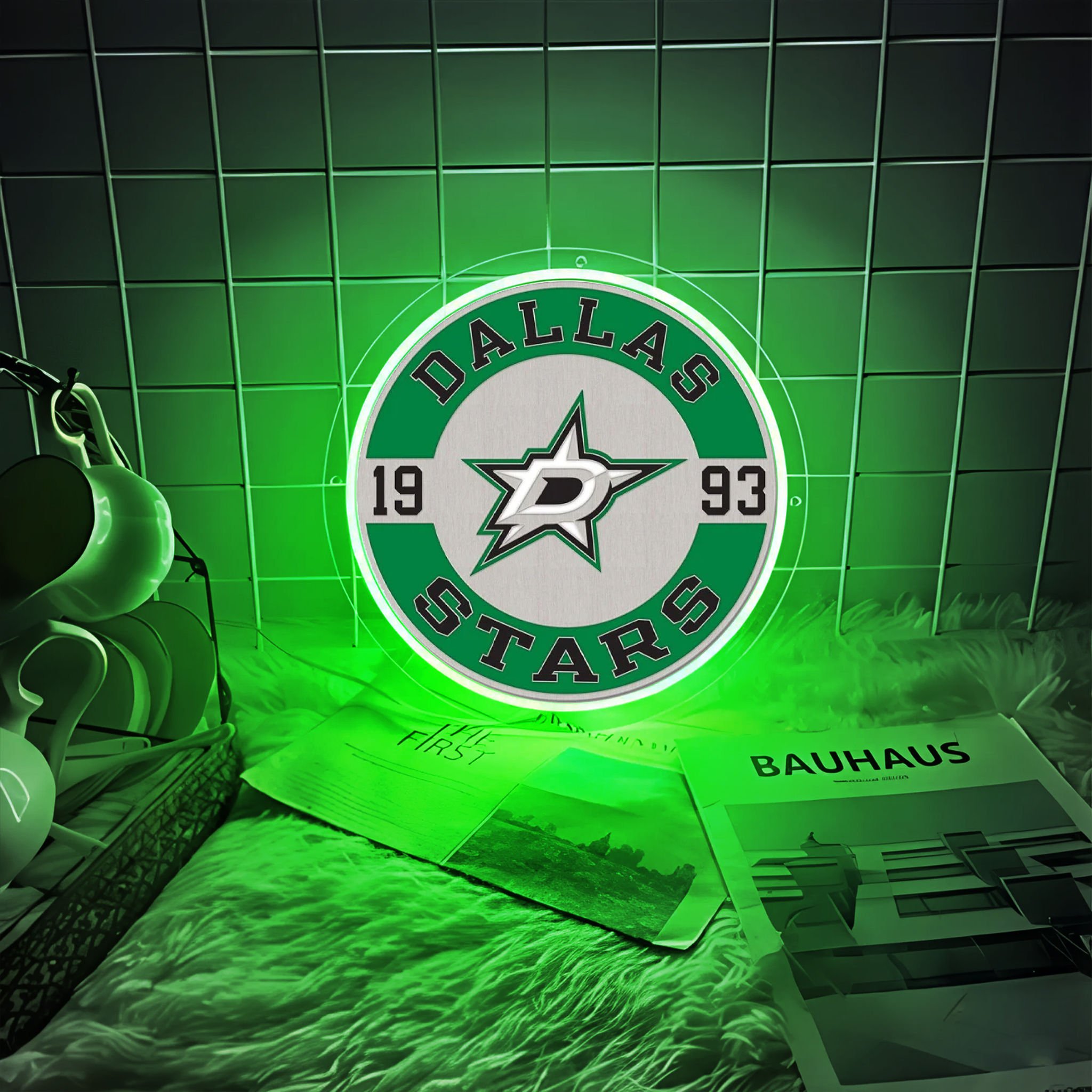 Dallas Stars Ice Hockey UV Sign Wall Decor