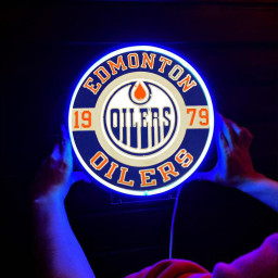 Edmonton Oilers Ice Hockey UV Signs