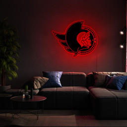 Ottawa Senators Ice Hockey Metal Sign