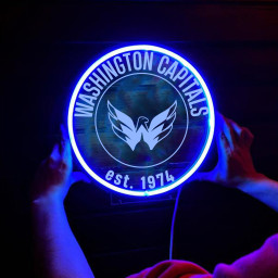 Washington Capitals Ice Hockey Laser Signs