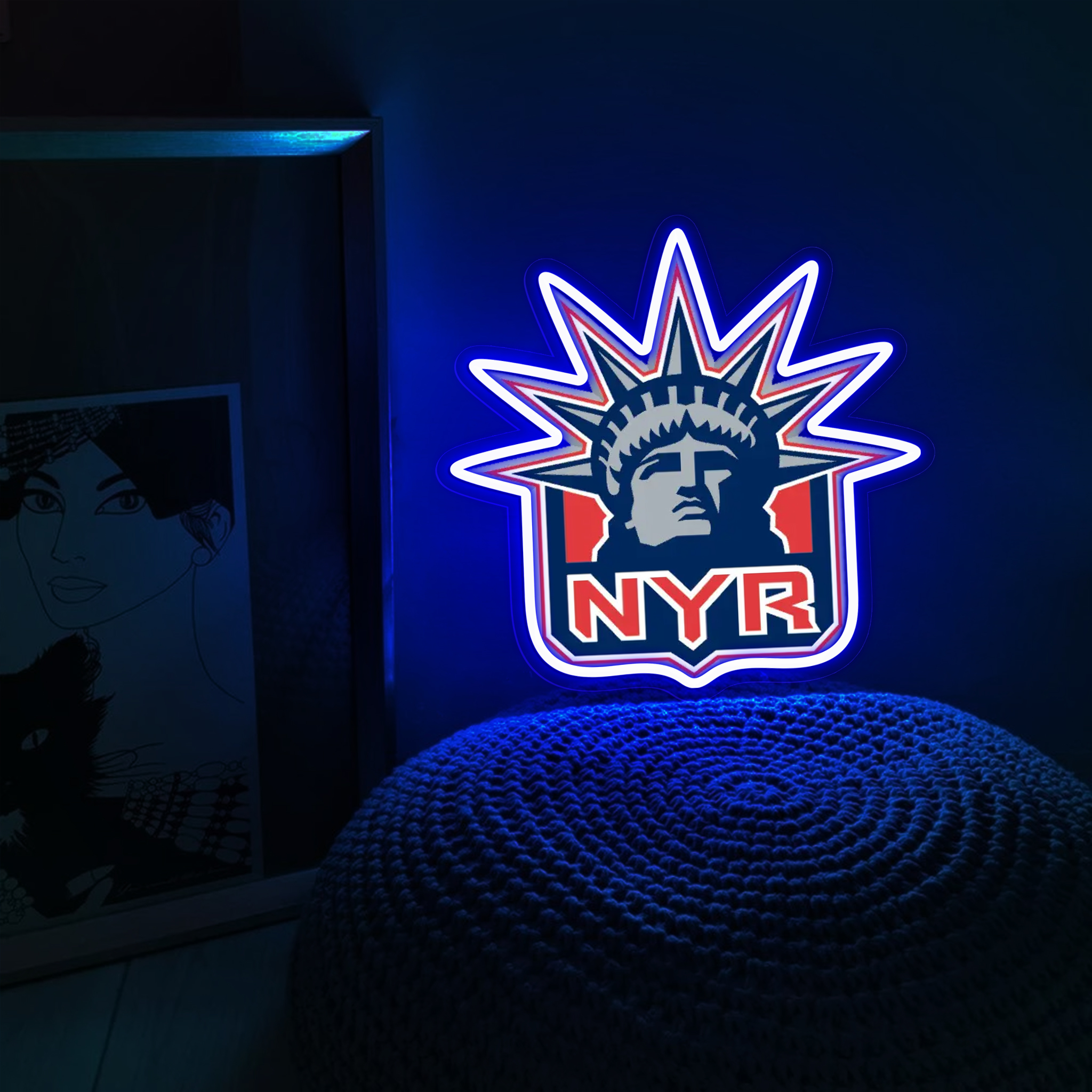 New York Rangers Ice Hockey UV Sign