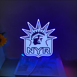 New York Rangers Ice Hockey Laser Sign