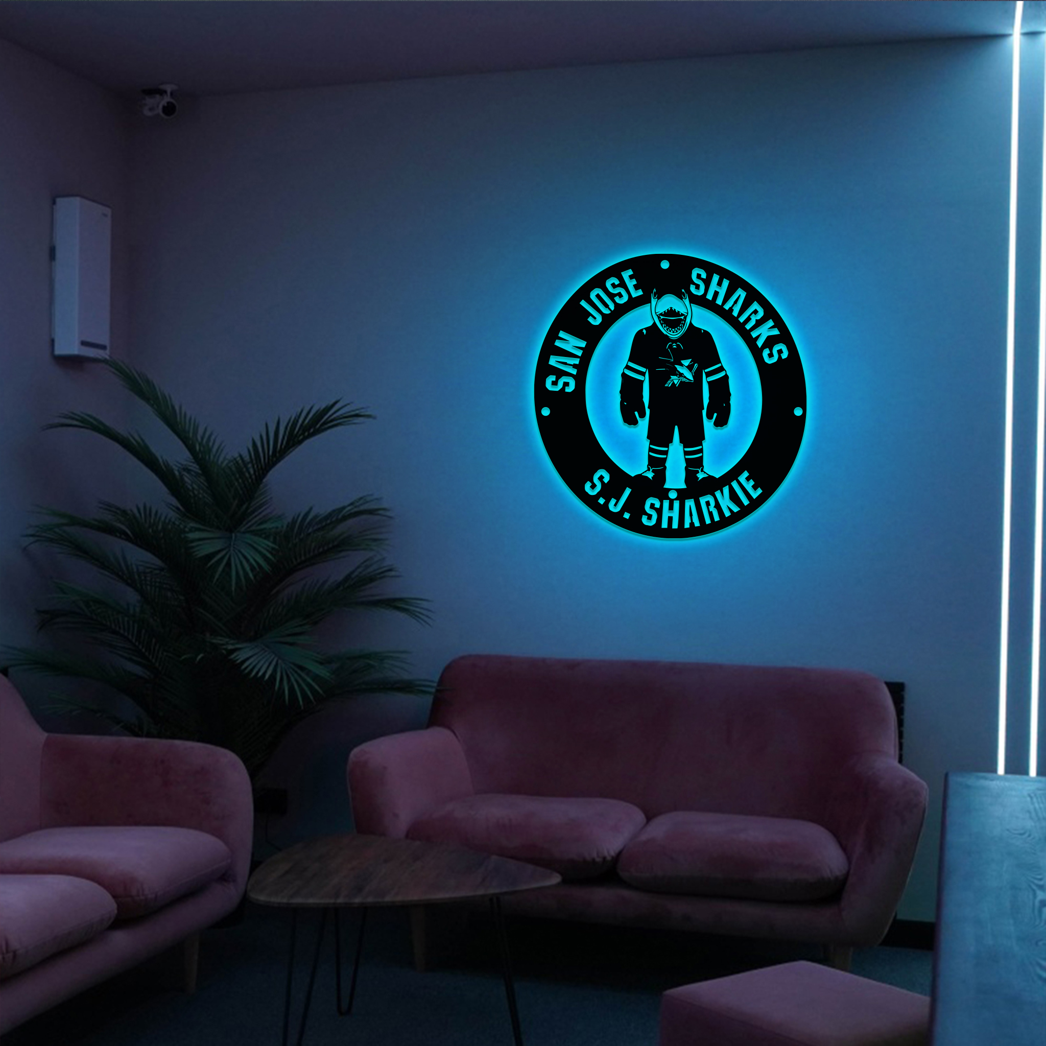 San Jose Sharks Ice Hockey Metal Signs Wall Decor