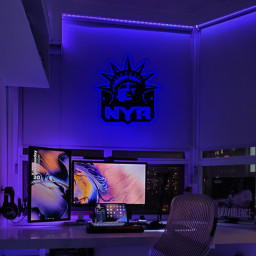 New York Rangers Ice Hockey Metal Sign