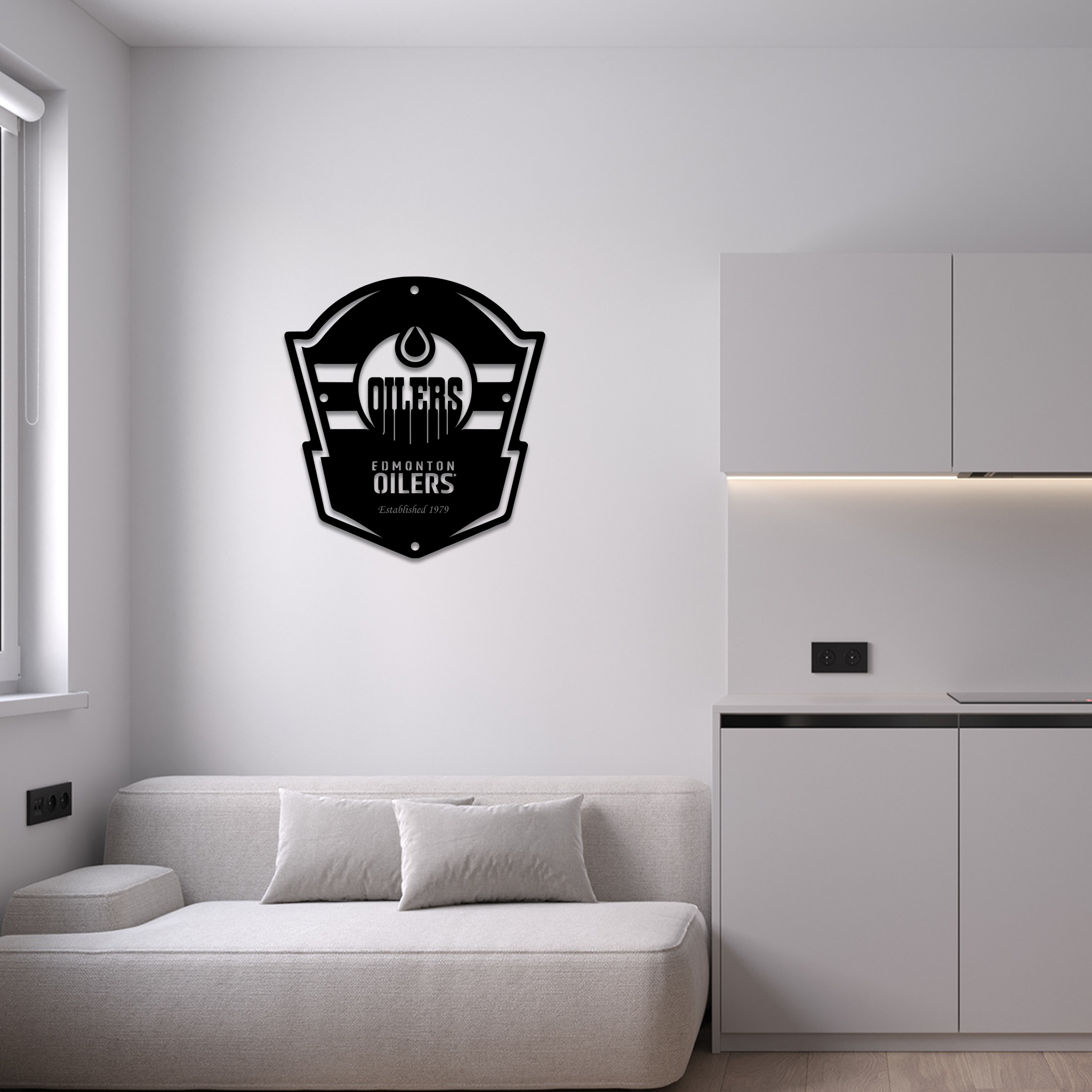 Edmonton Oilers Ice Hockey Metal Signs Wall Decor