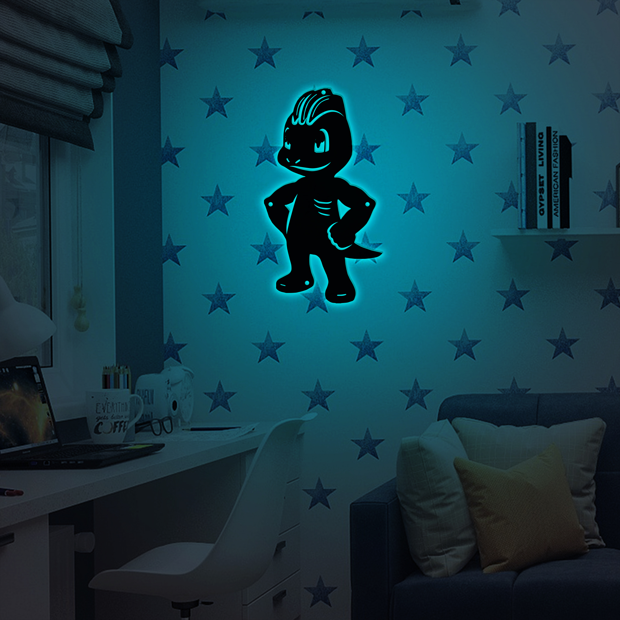 Pokemon Machop Metal Signs