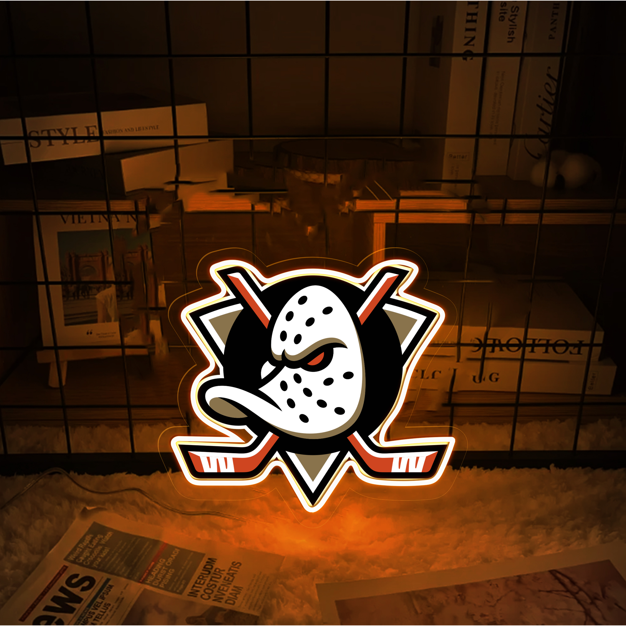 Anaheim Ducks Ice Hockey UV Signs