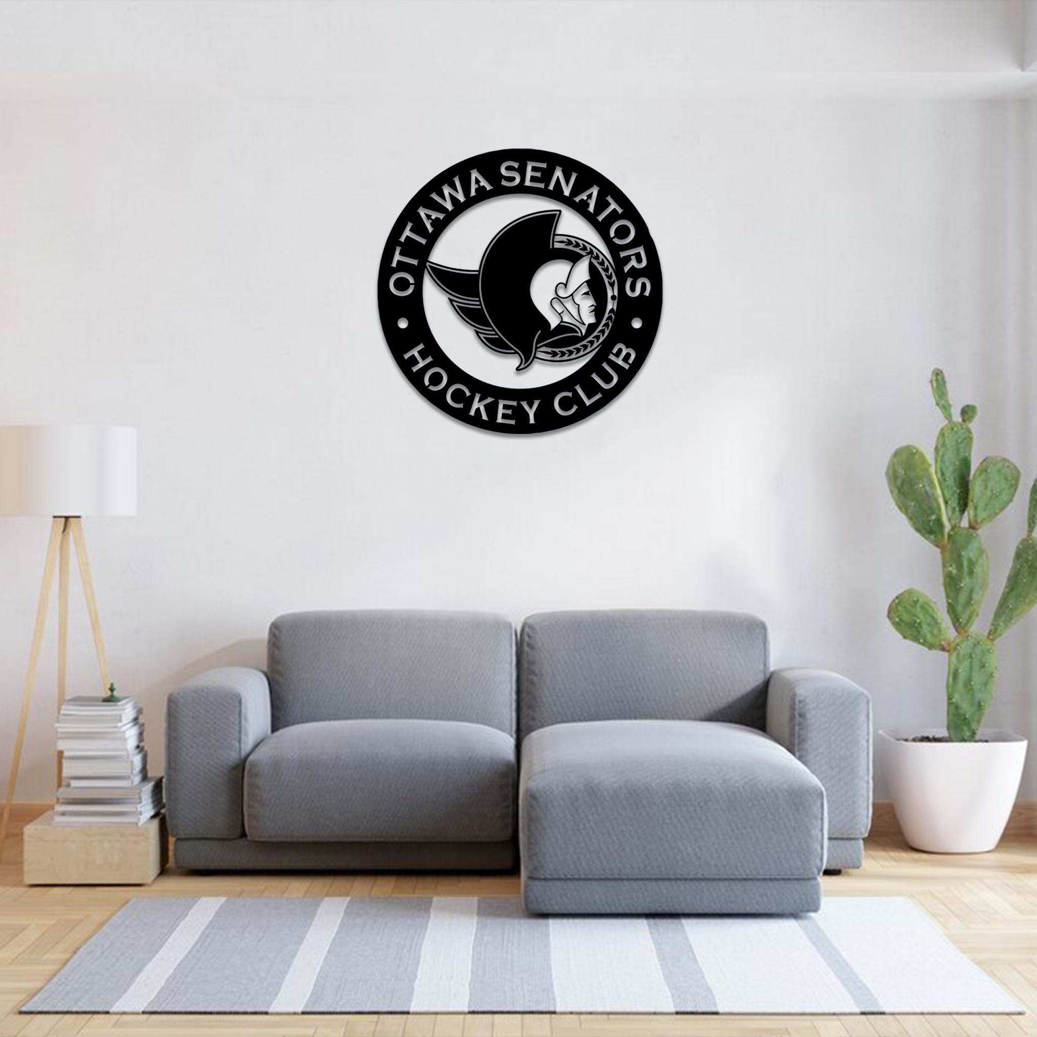 Ice Hockey Ottawa Senators Metal Sign Wall Decor