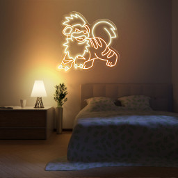 Growlithe Pokemon Neon Signs