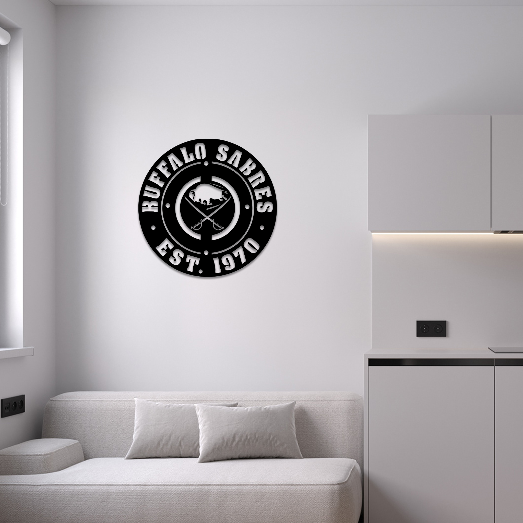 Buffalo Sabres Ice Hockey Metal Sign Wall Decor