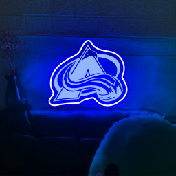 Colorado Avalanche Ice Hockey Laser Sign