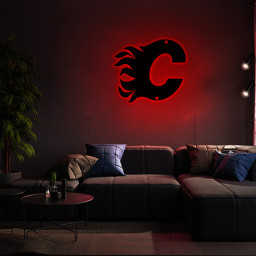 Calgary Flames Ice Hockey Metal Signs