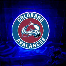 Colorado Avalanche Ice Hockey UV Signs