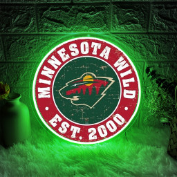 Minnesota Wild Ice Hockey UV Sign Wall Decor