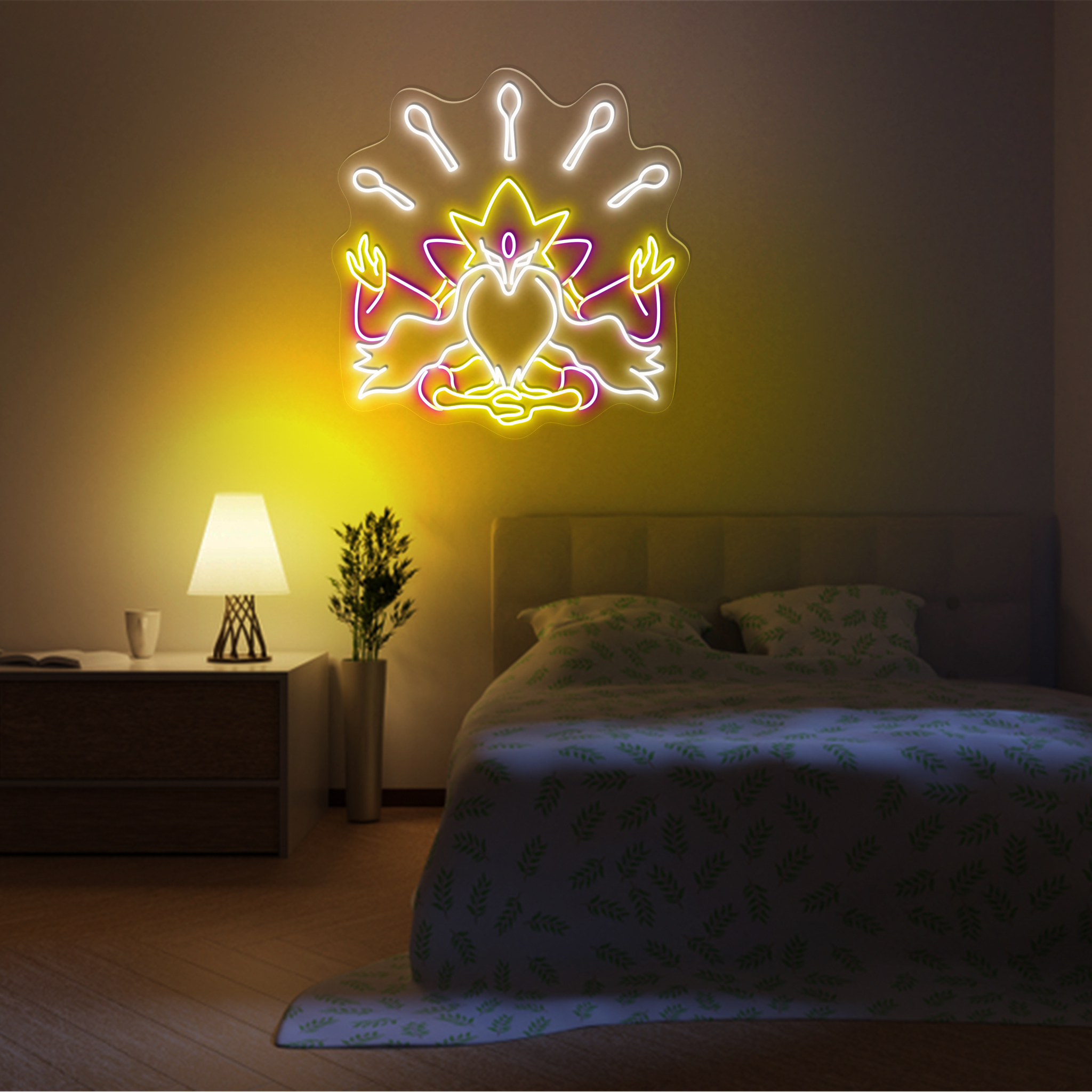Pokemon Alakazam Neon Signs