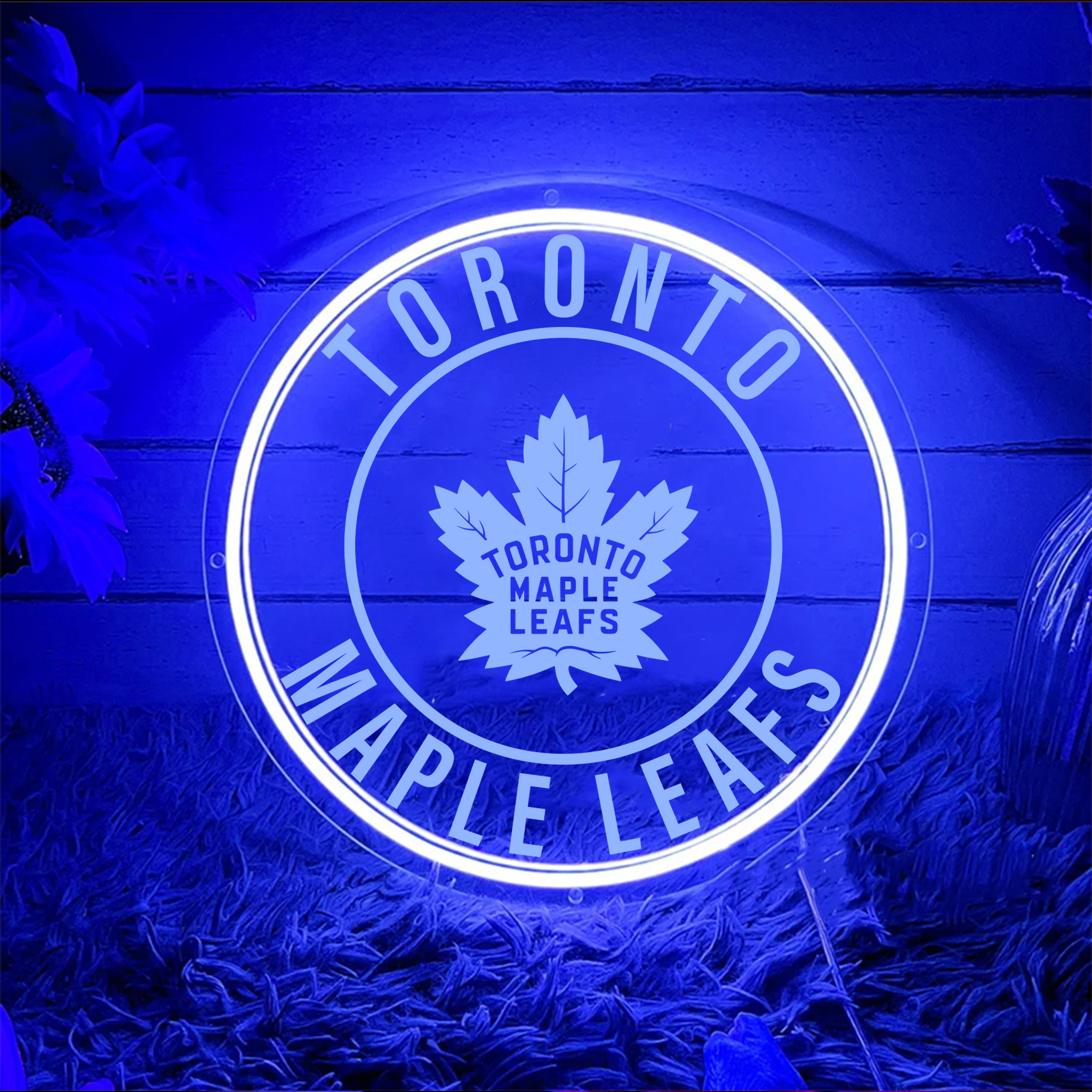 Toronto Maple Leafs Ice Hockey Laser Sign
