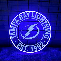 Tampa Bay Lightning Ice Hockey Laser Sign