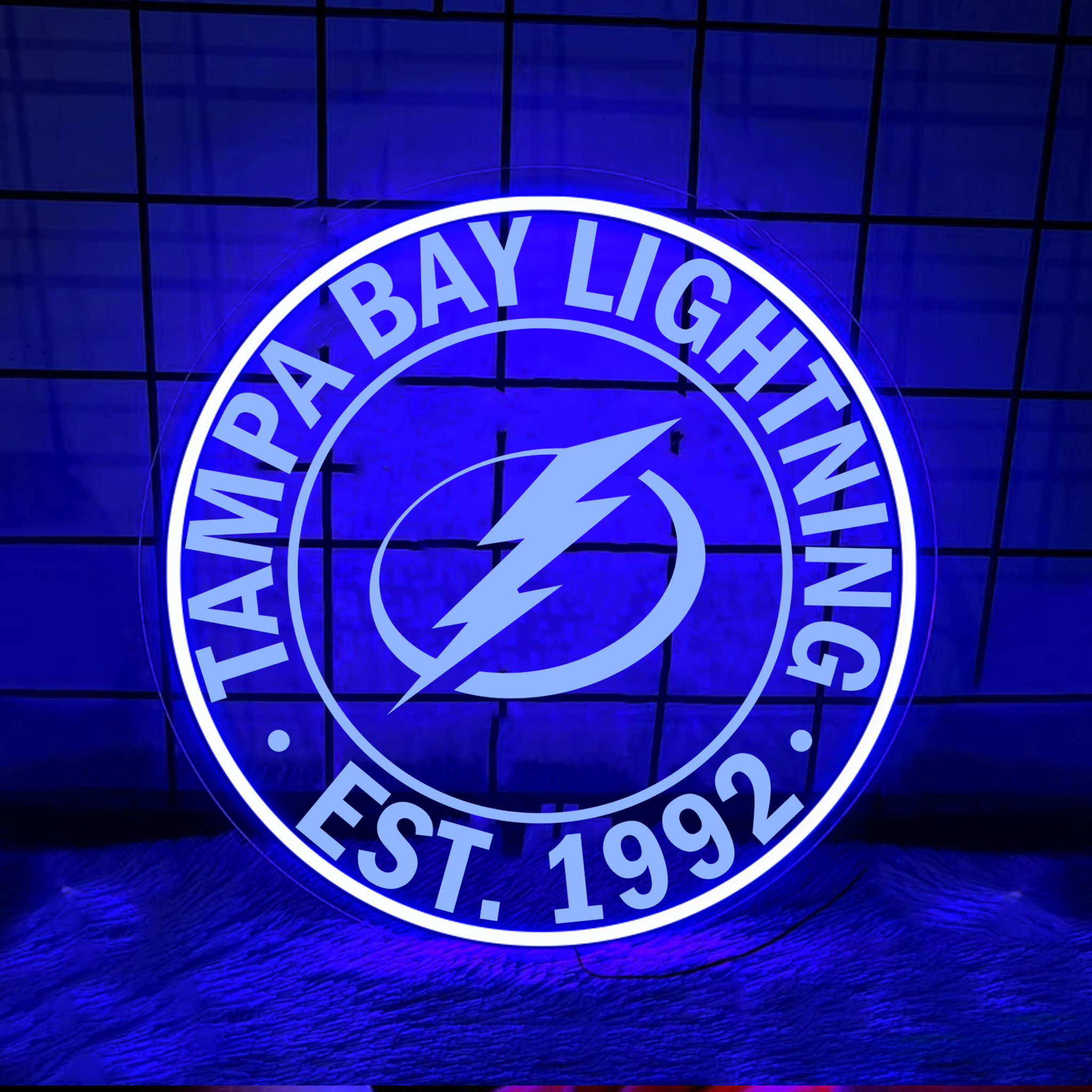 Tampa Bay Lightning Ice Hockey Laser Sign
