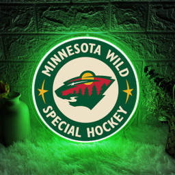 Minnesota Wild Ice Hockey UV Signs Wall Decor