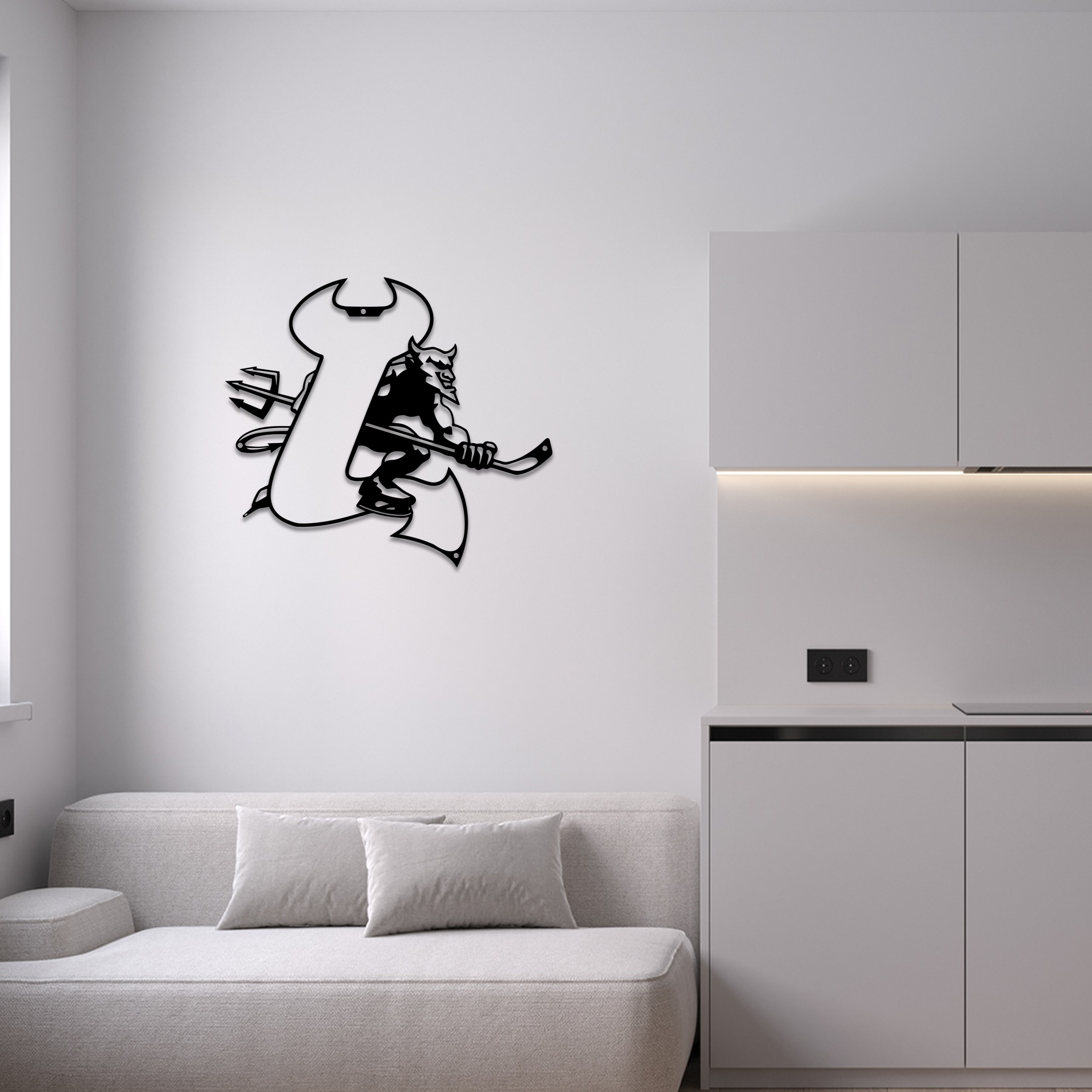 New Jersey Devils Ice Hockey Metal Signs Wall Decor