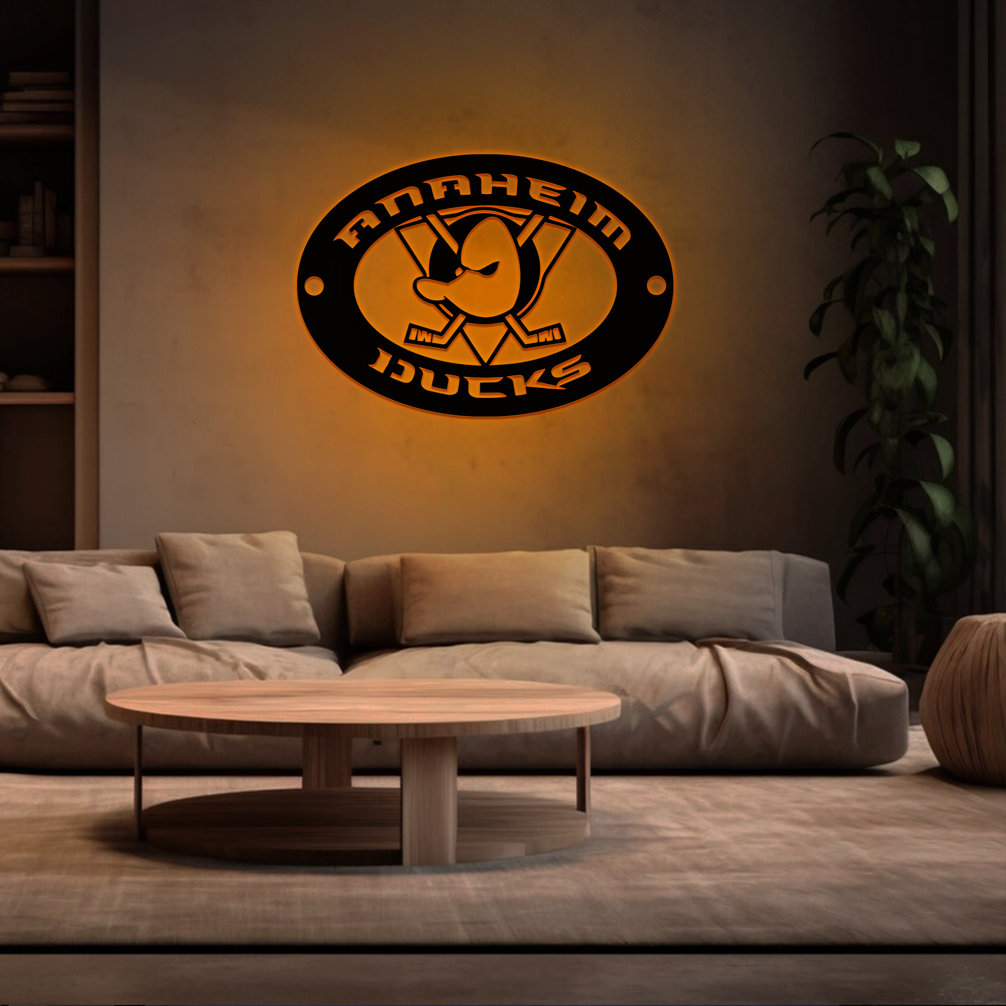 Ice Hockey Anaheim Ducks Metal Sign