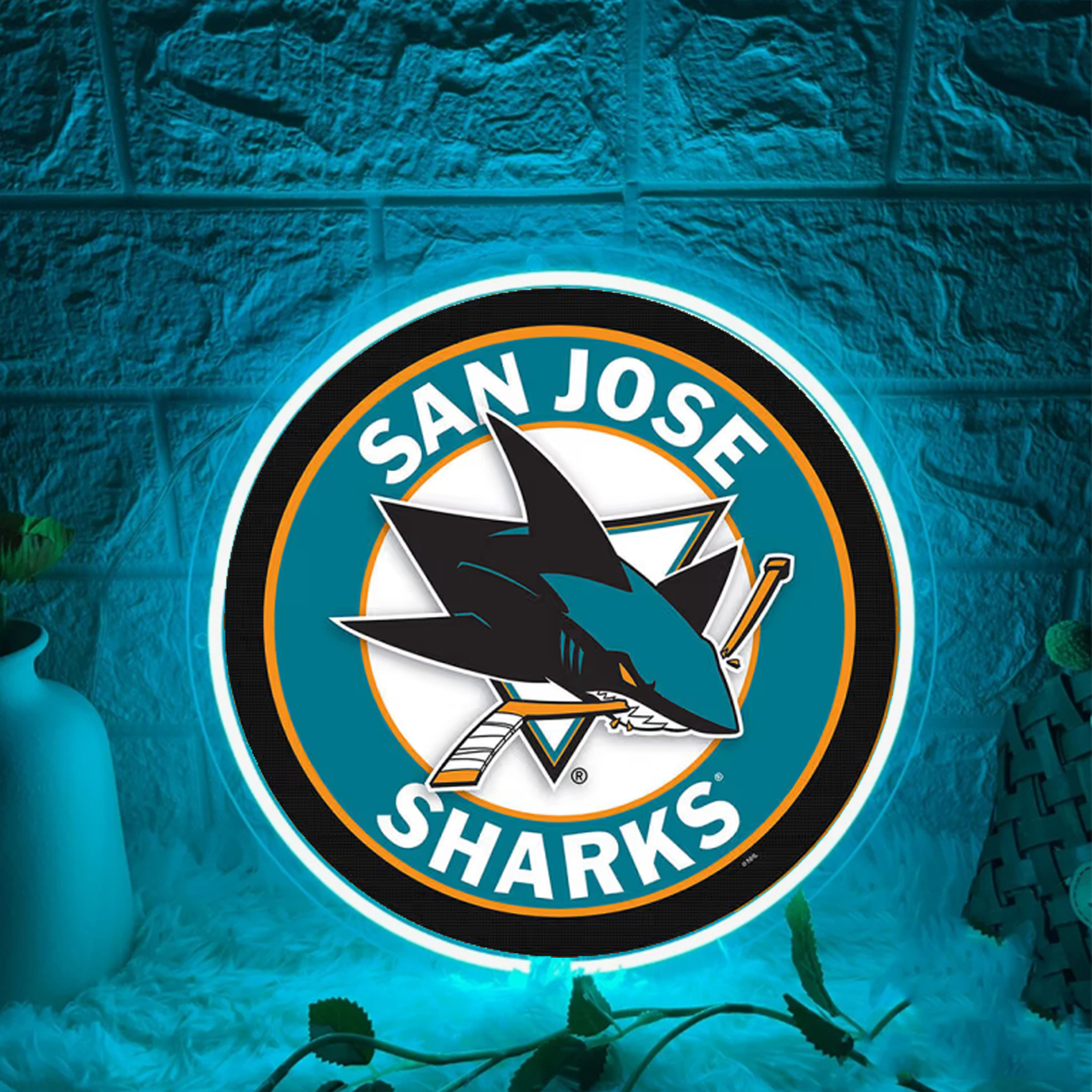 San Jose Sharks Ice Hockey UV Signs