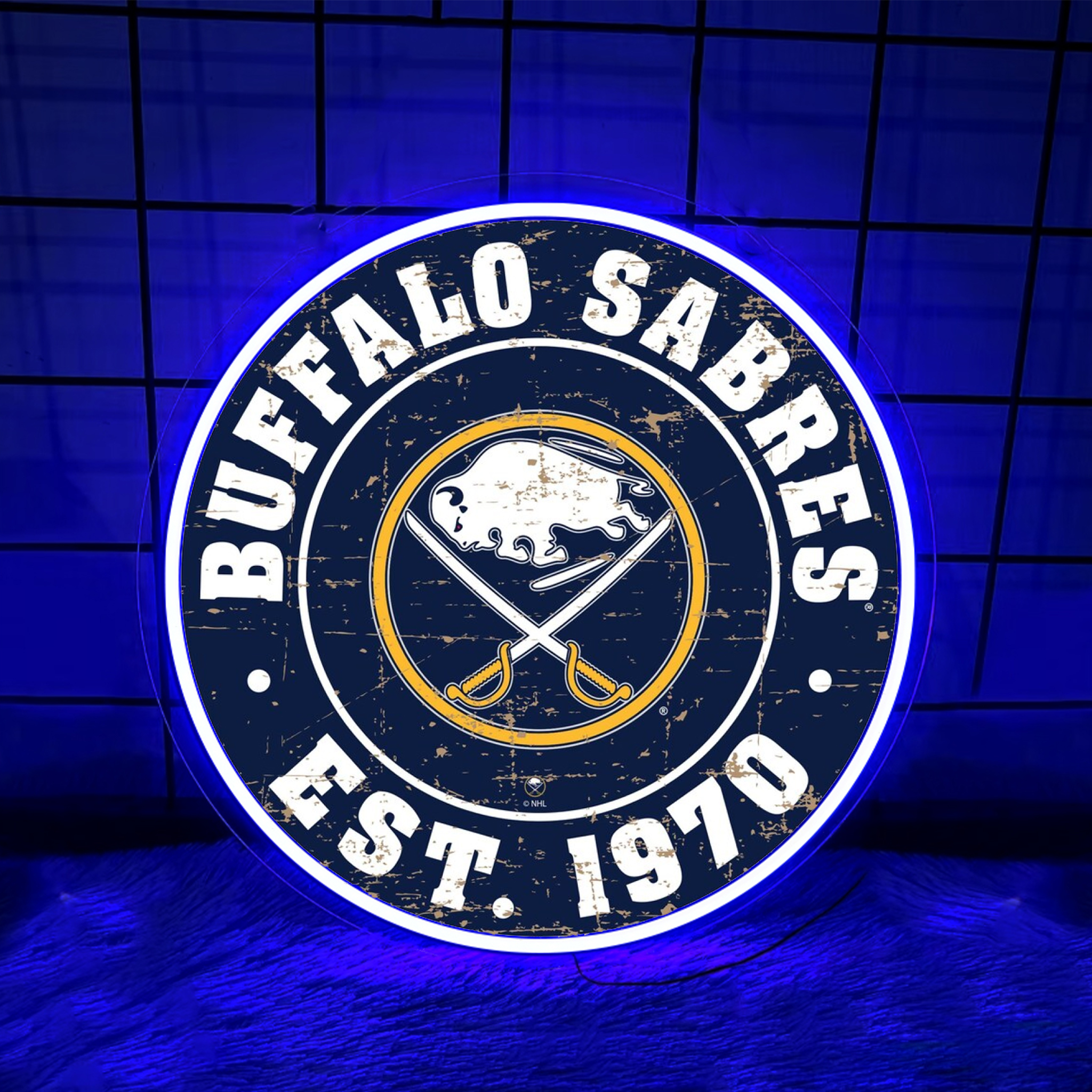 Buffalo Sabres Ice Hockey UV Sign Wall Decor