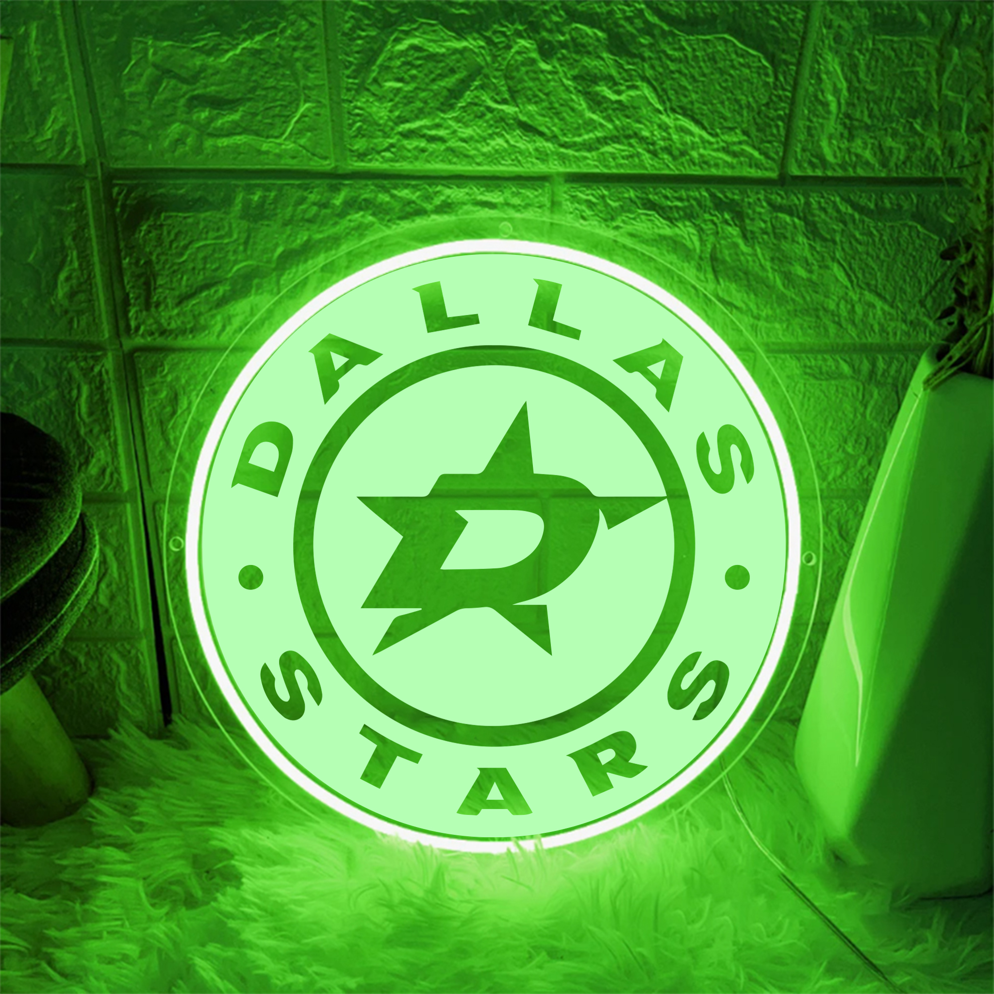 Dallas Stars Ice Hockey Laser Signs