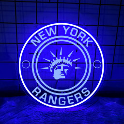 New York Rangers Ice Hockey Laser Signs Wall Decor