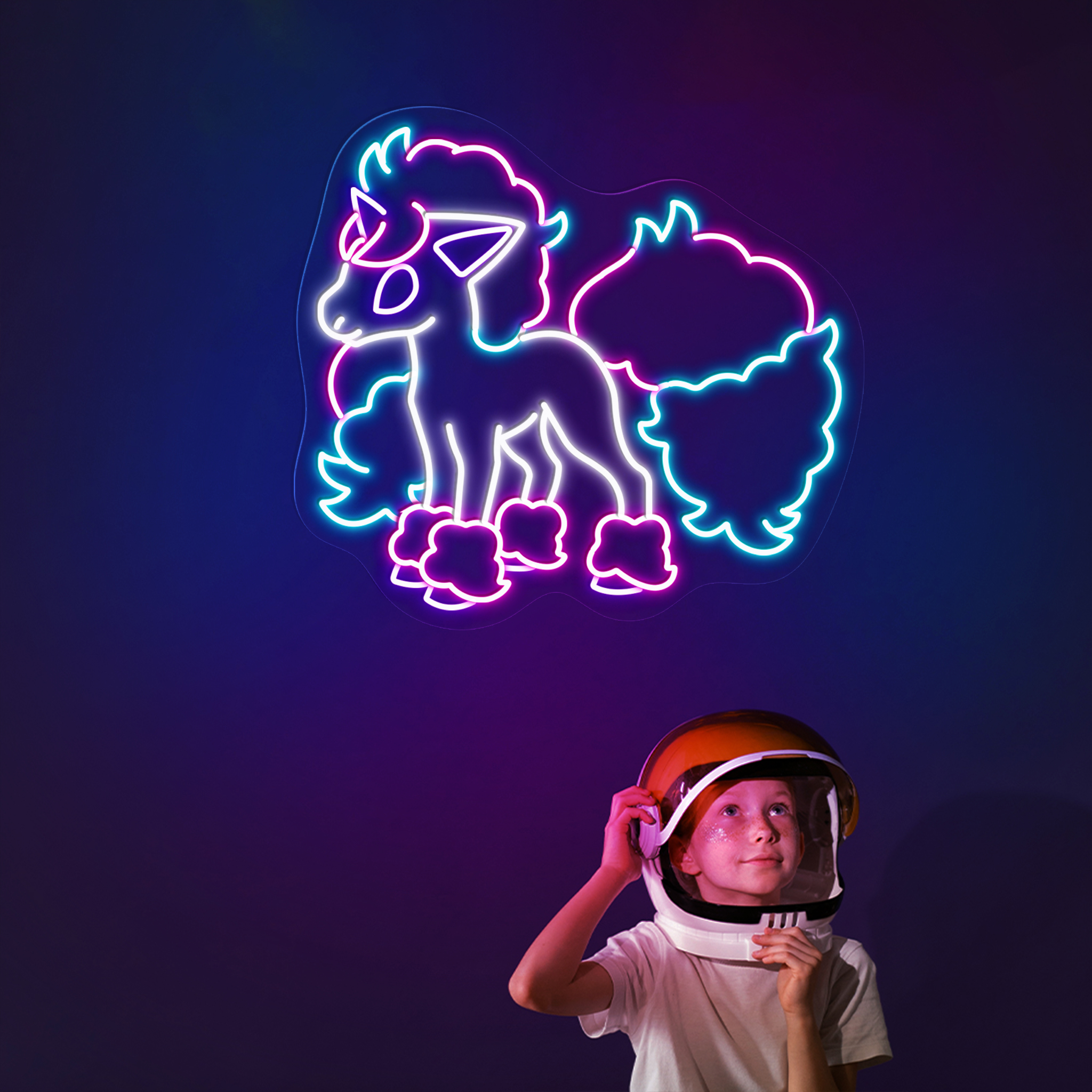 Ponyta Pokemon Neon Signs