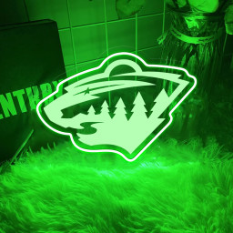 Ice Hockey Minnesota Wild Laser Signs